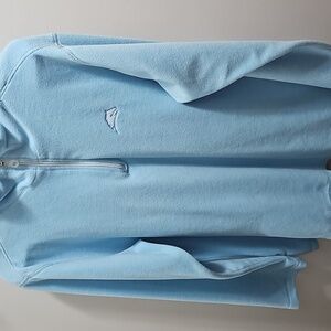 Beautiful Robin's Egg Blue Devon & Jones Parelli Quarter-Zip Fleece. Womens XL